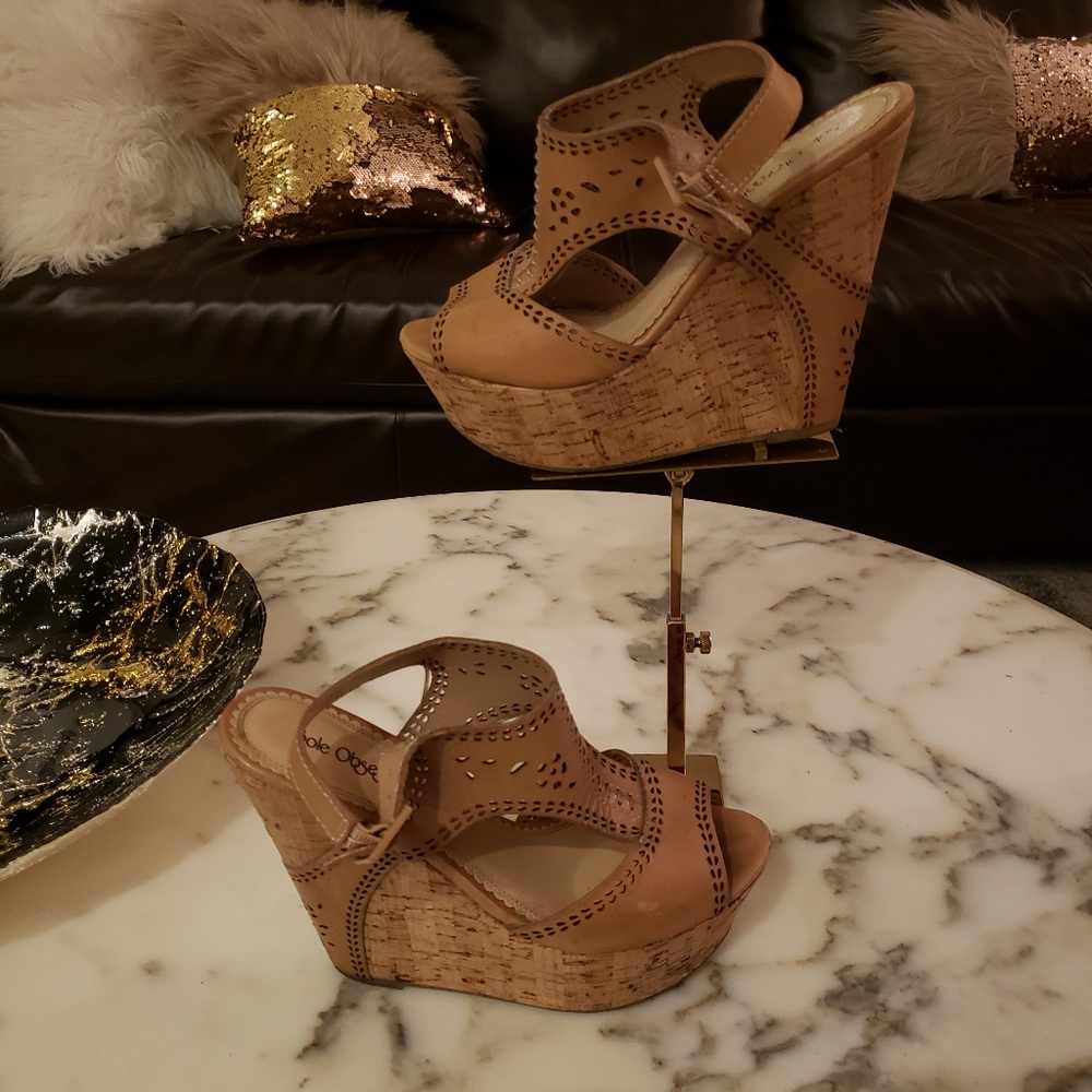 Sole obsession brand wedge platform sandal cork